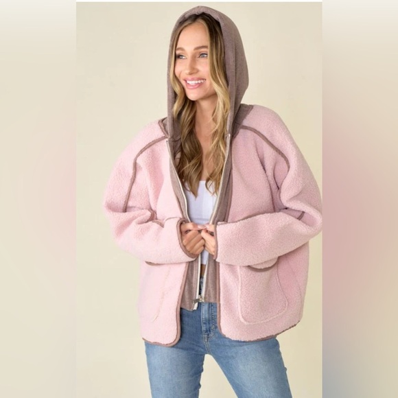 on blue Jackets & Blazers - Faux Suede jacket  size L/XL